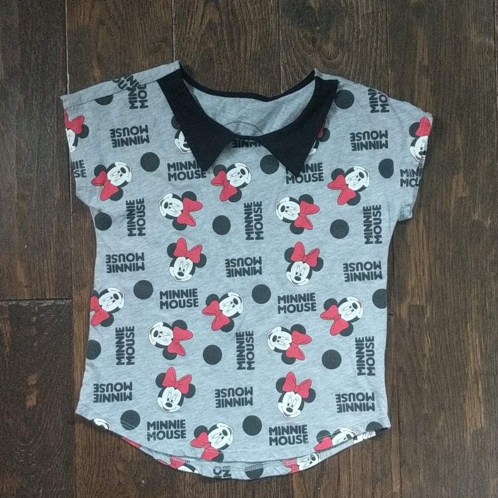 Disney Minnie Mouse Short Sleeve Shirt Size S